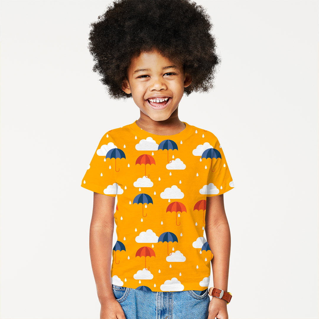 Autumn Rain Mustard Fabric