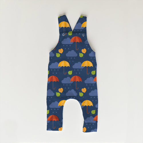 Autumn Rain Navy Fabric