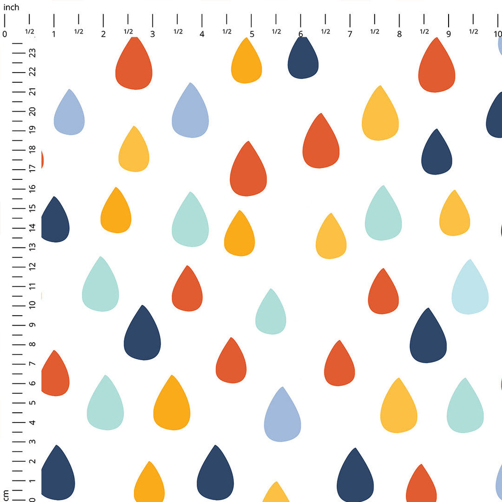 Autumn Raindrops Fabric