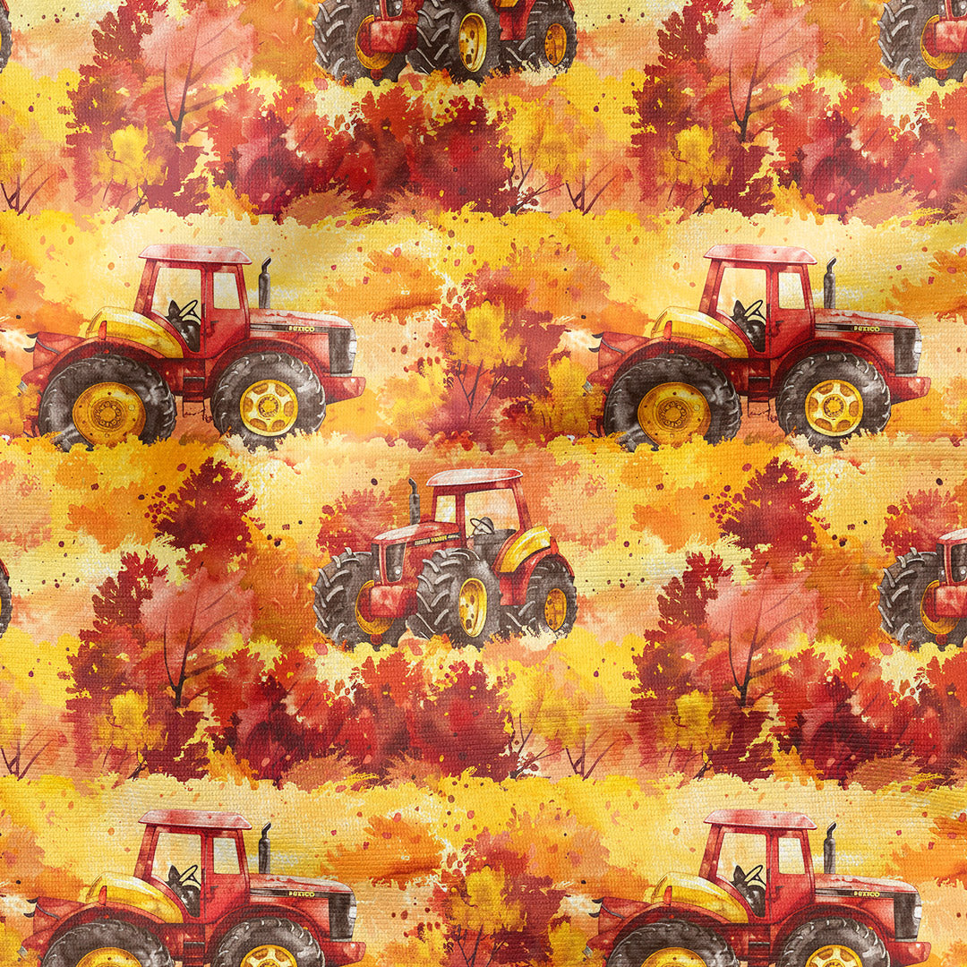 Fall Tractors Fabric
