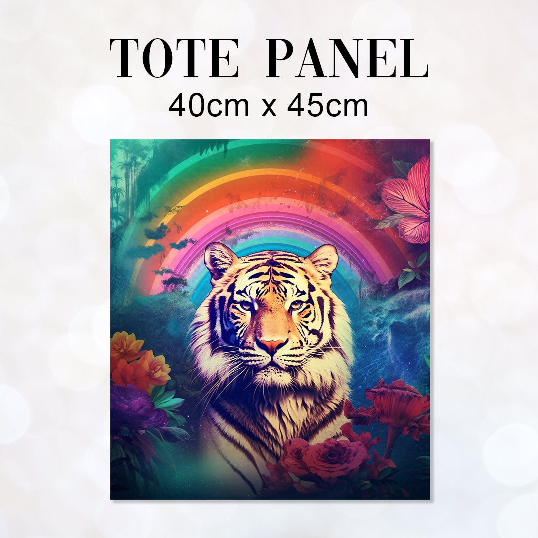 TOTE Avant-Garde Tiger Fabric Bag Panel TP-172