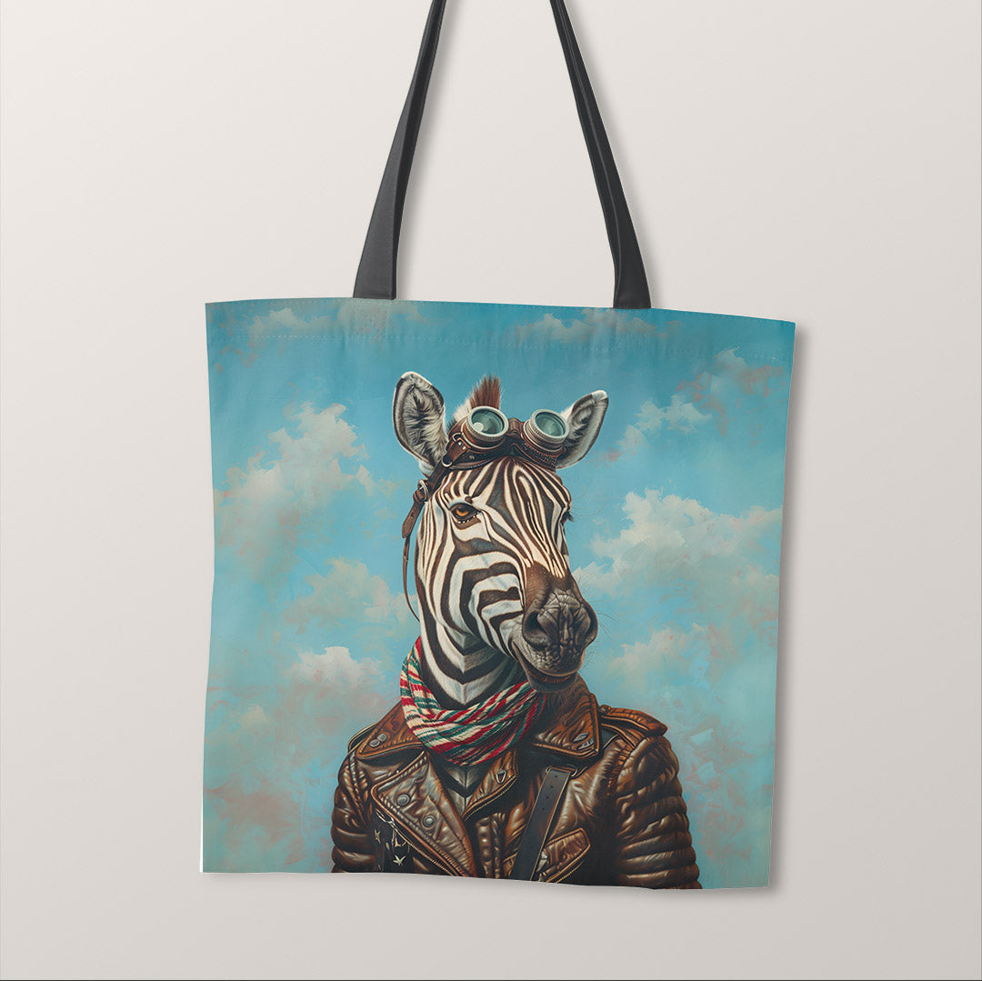TOTE Aviator Zebra Fabric Bag Panel TP-354