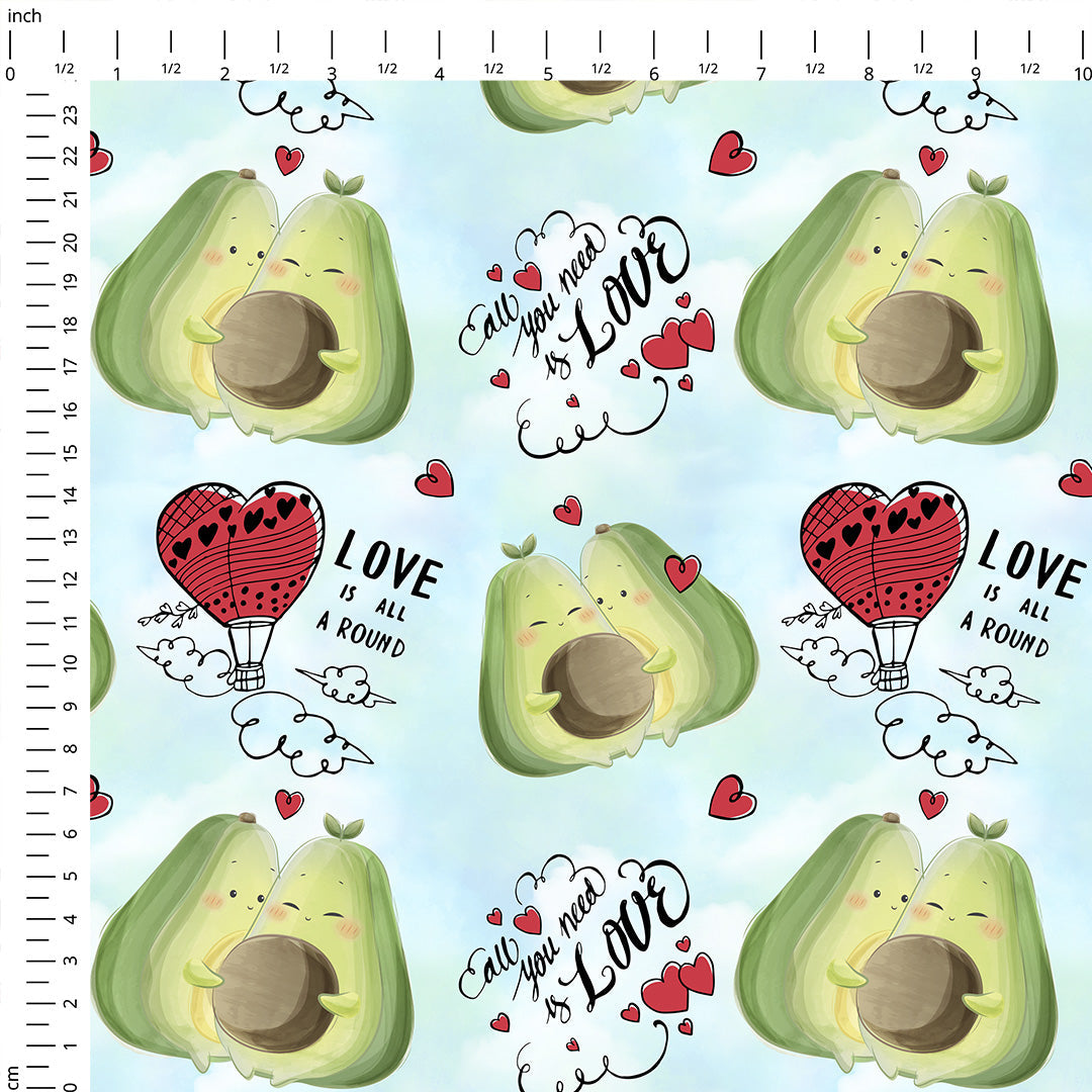 Avocado Love Fabric