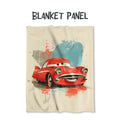 Red Car Fabric Blanket Panel BP-64
