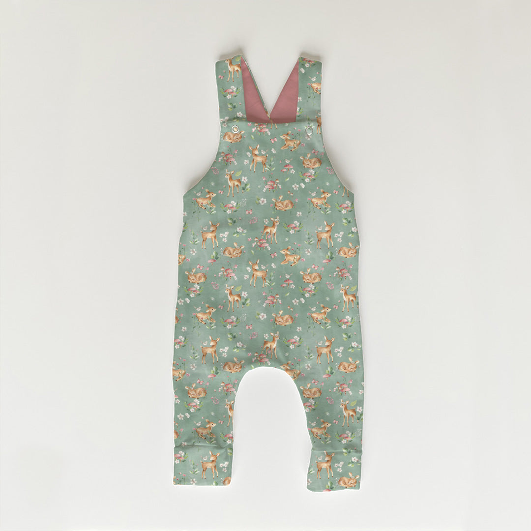 Woodland Baby Deer Sage Fabric