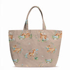 Woodland Baby Deer Taupe Fabric