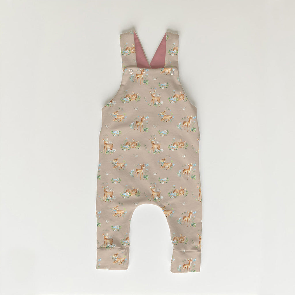 Woodland Baby Deer Taupe Fabric