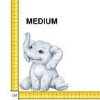 Baby Elephant Iron on fabric heat transfer DTF-77