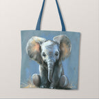 TOTE Baby Elephant Fabric Bag Panel TP-163