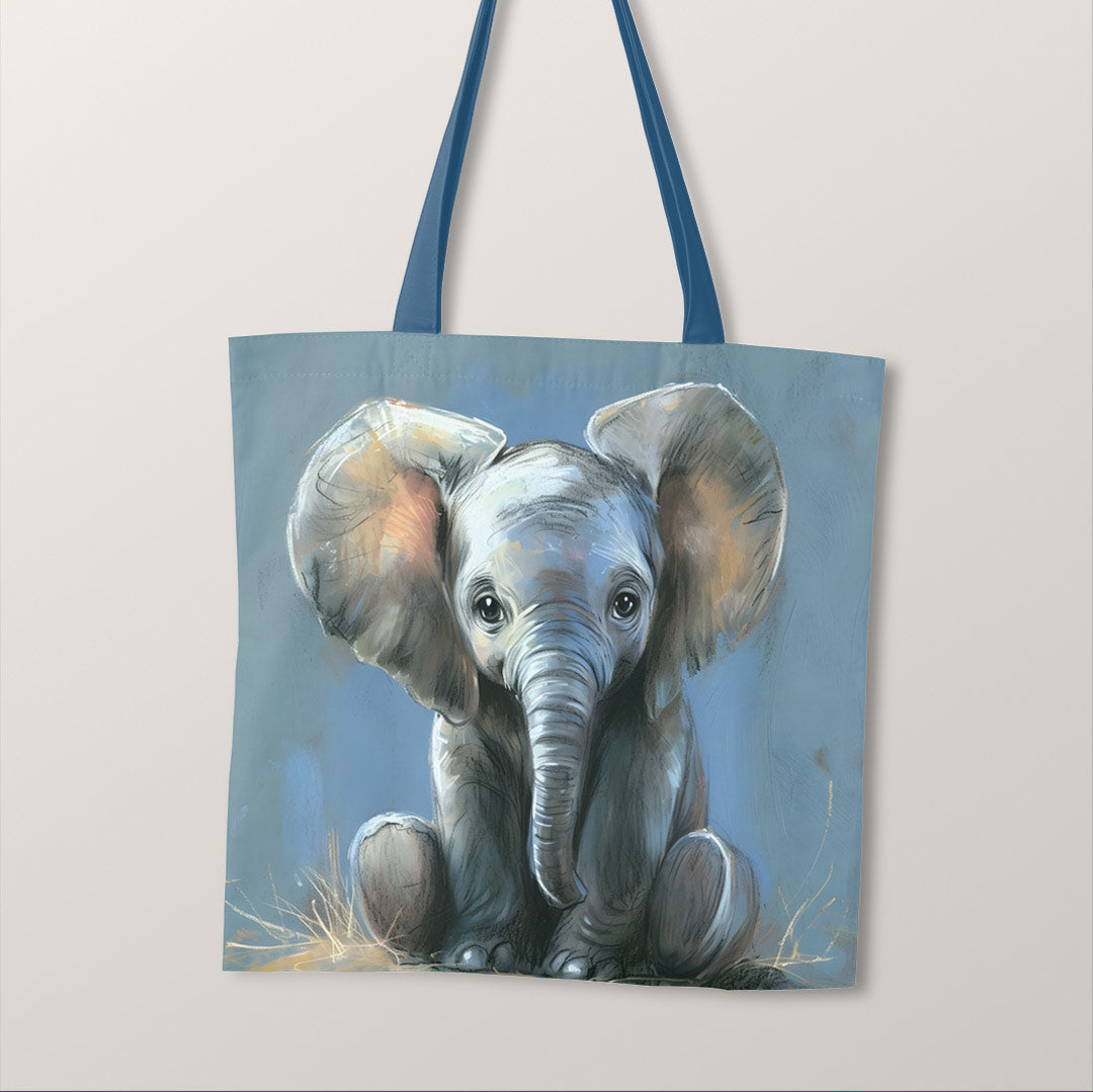 TOTE Baby Elephant Fabric Bag Panel TP-163
