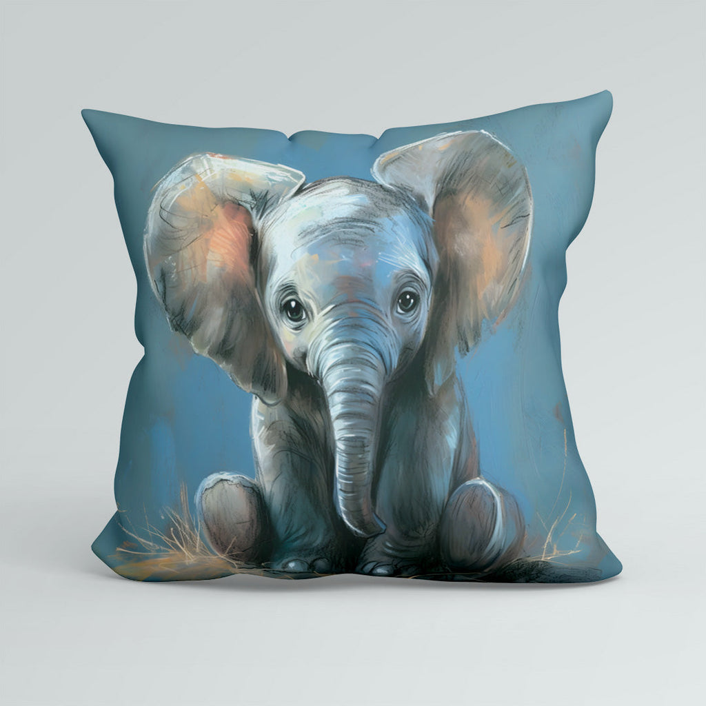 CUSHION Fabric Panel Baby Elephant  CP-111