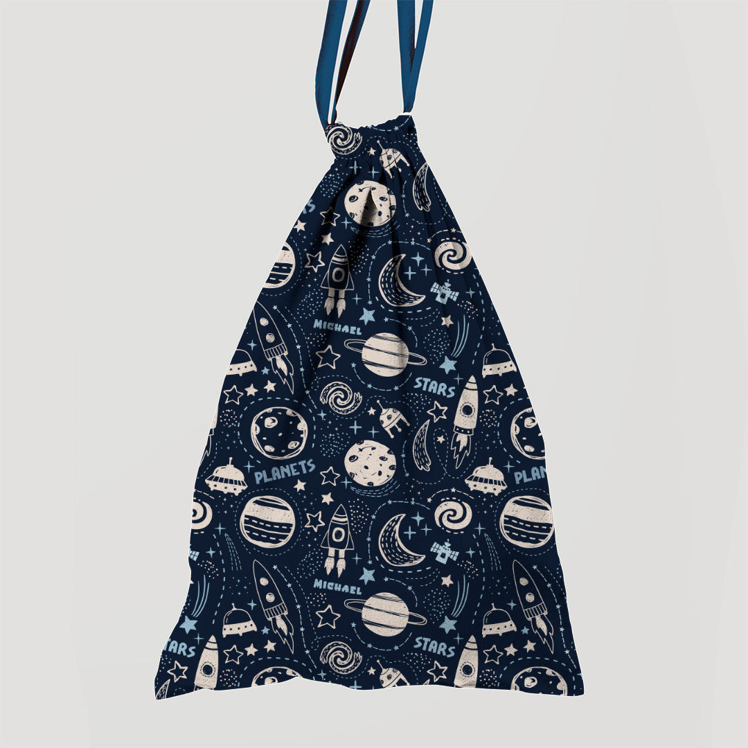 Personalised Rocket Spaceships Fabric
