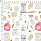 Baking Ingredients Cream Fabric