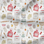 Baking Ingredients Cream Fabric