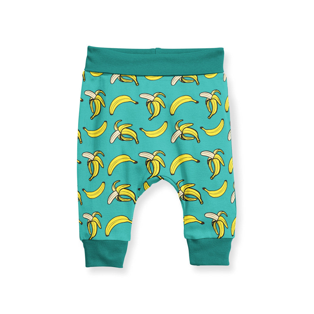 Bananas Teal Fabric