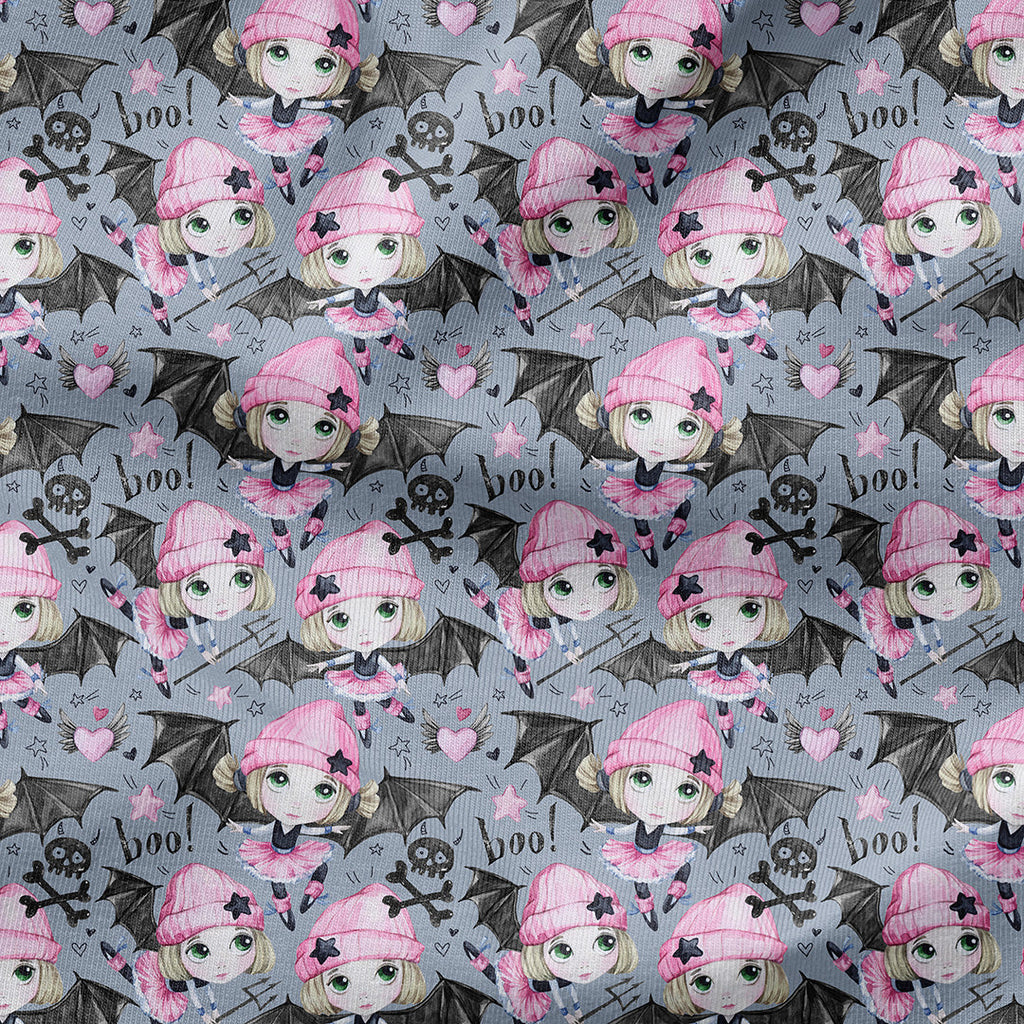 Bat Girls Fabric