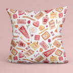 Be My Valentine White Fabric