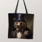 TOTE Fabric Bag Panel Bear Gentelman TP-292