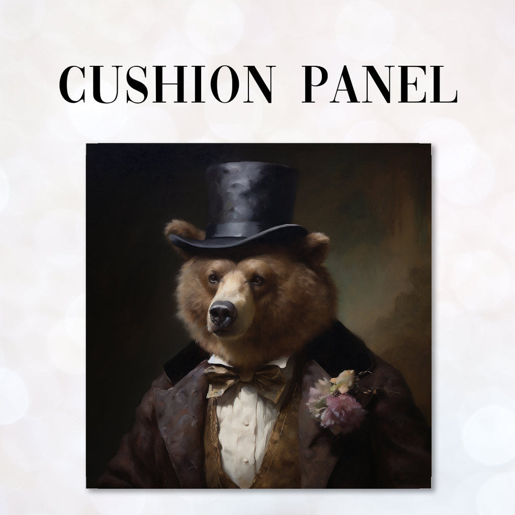 CUSHION Panel Bear Gentelman CP-209