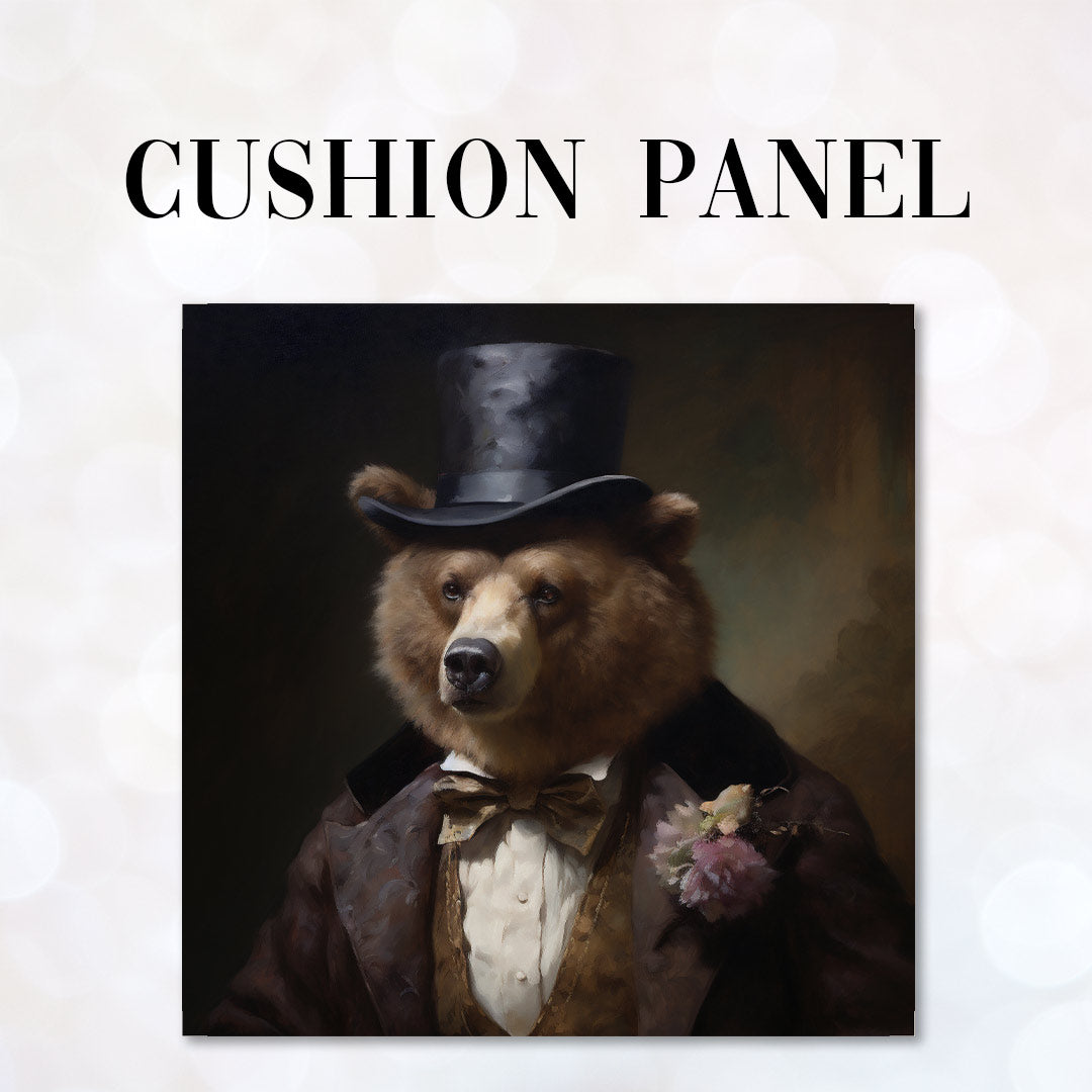 CUSHION Panel Bear Gentelman CP-209