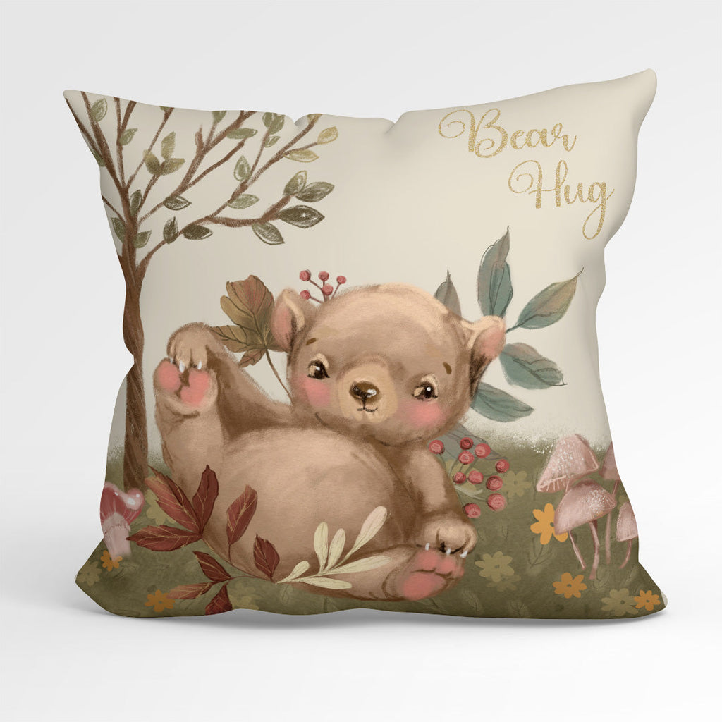 CUSHION Fabric Panel Bear Hug CP-1166