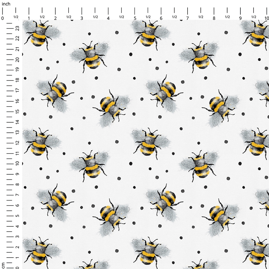 Spotty Bees Fabric