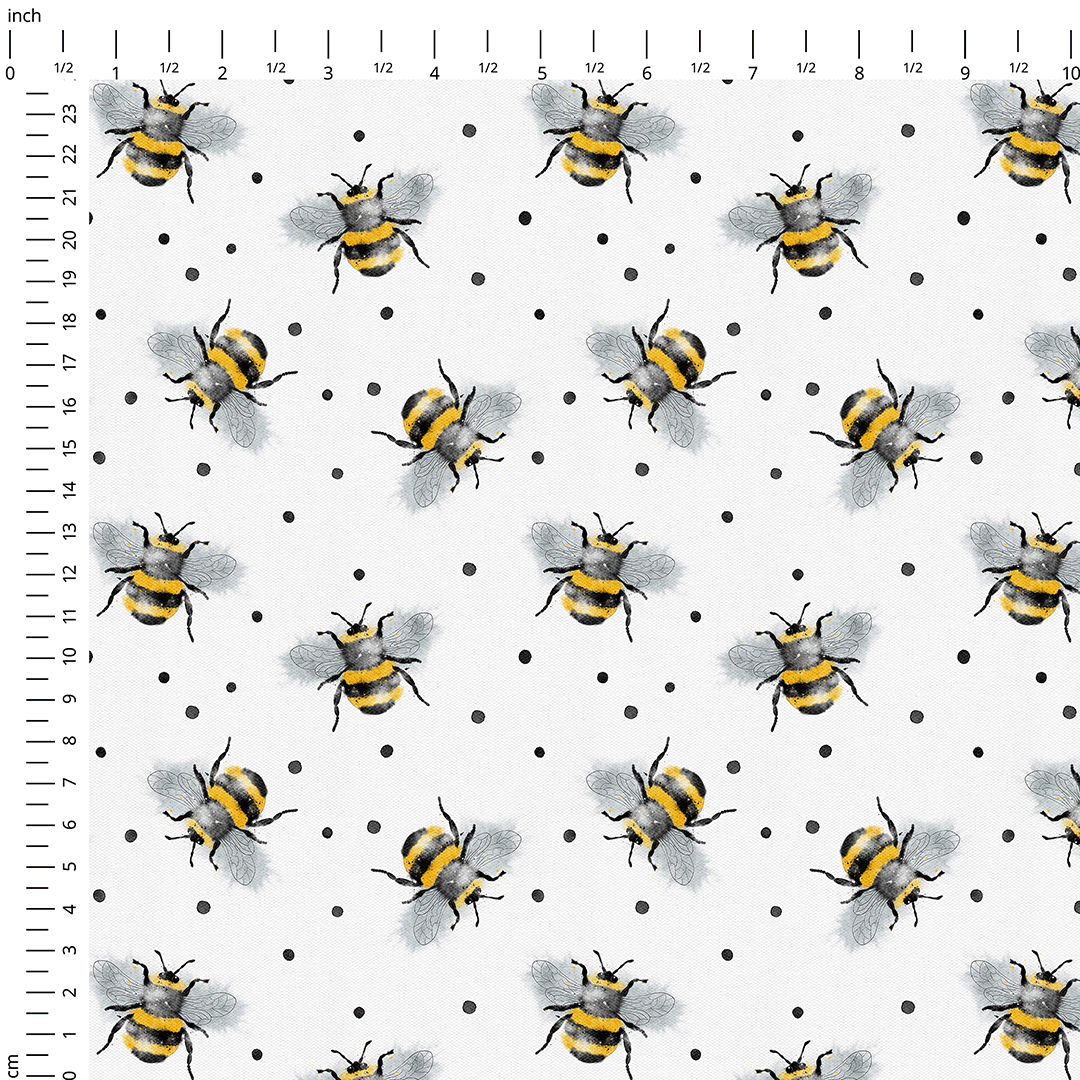 Spotty Bees Fabric