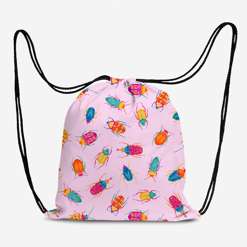 Beetles Pink Fabric