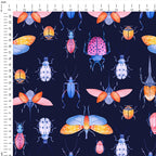 Insects Navy Fabric