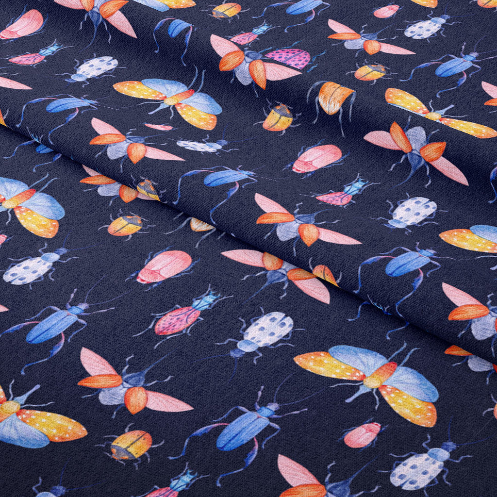Insects Navy Fabric
