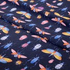 Insects Navy Fabric
