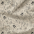 Beige Bees Fabric