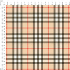 Beige Plaid Fabric 404