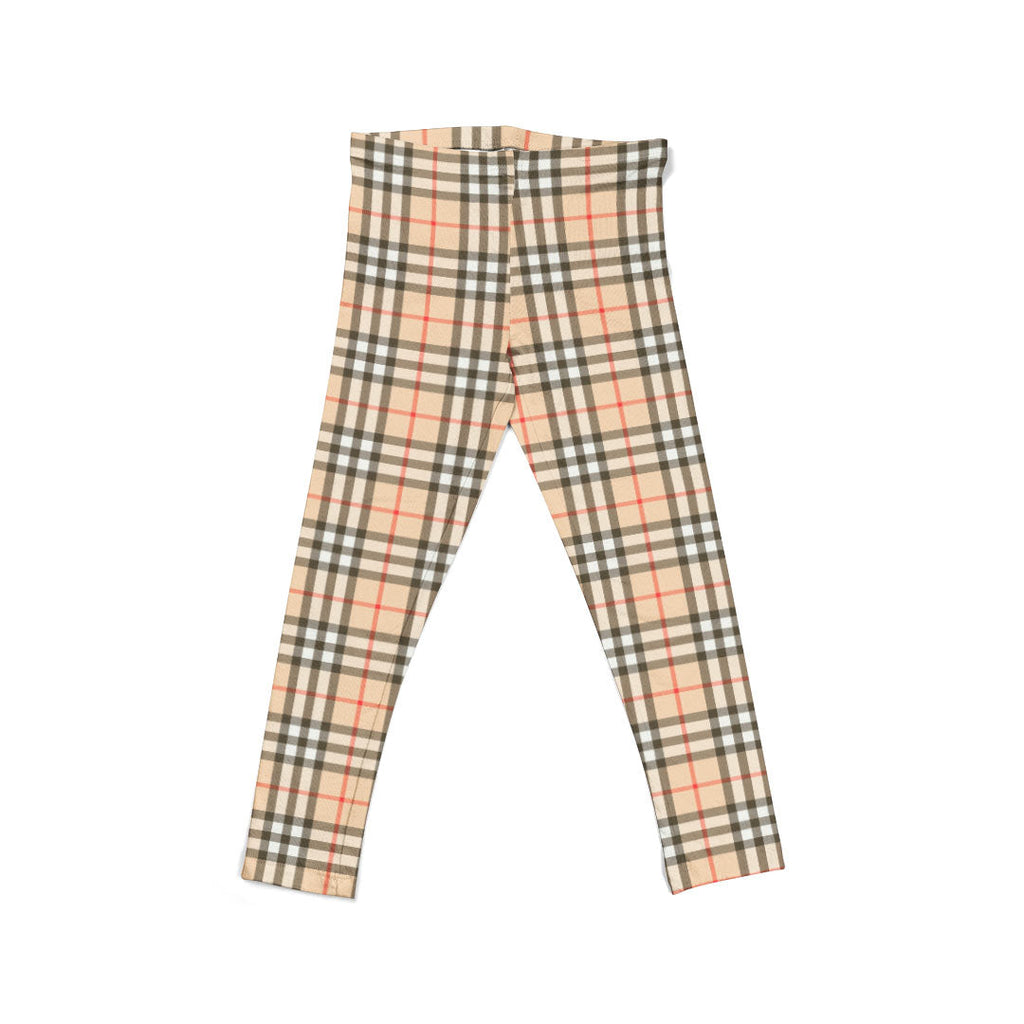 Beige Plaid Fabric 404
