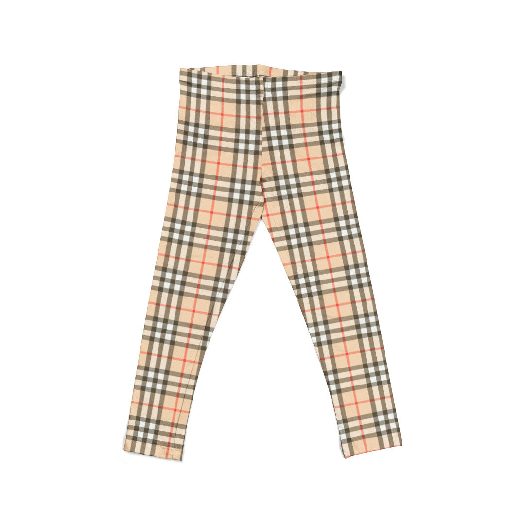 Beige Plaid Fabric 404