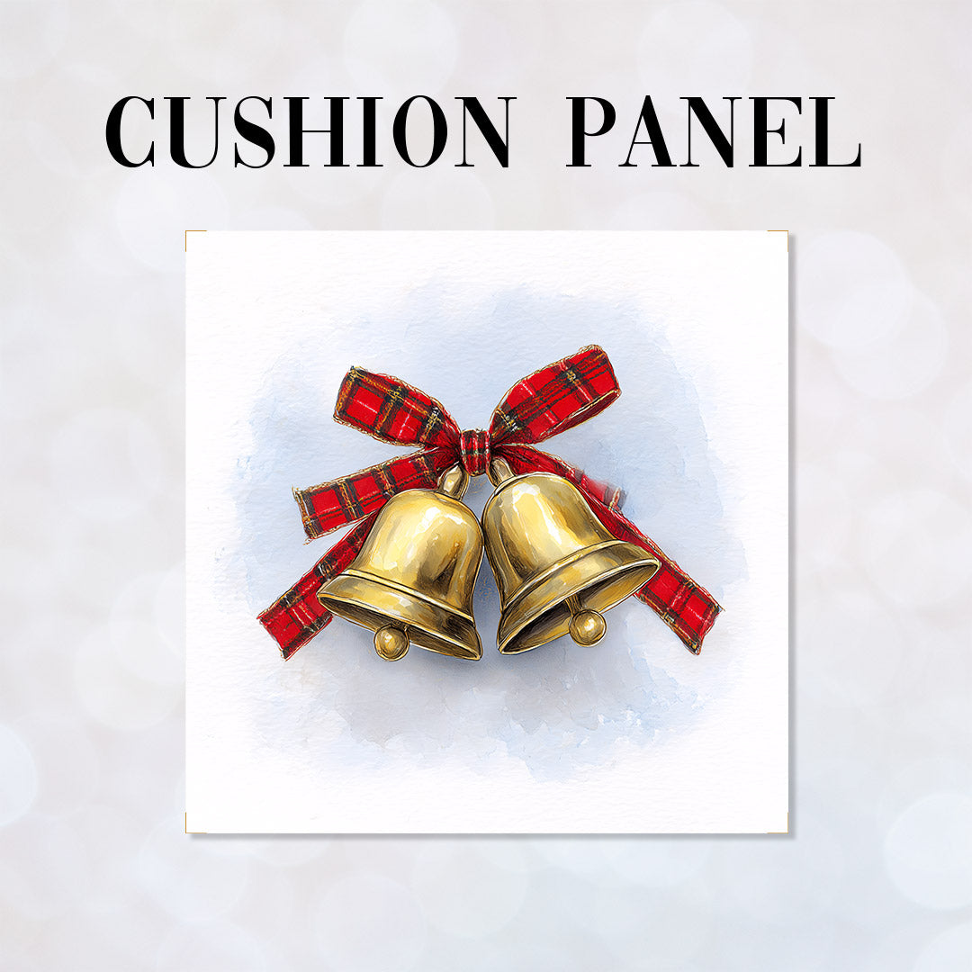 CUSHION Panel Bells with Bow CP-755