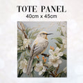 TOTE Bird and Lillies Fabric Bag Panel TP-328