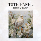 TOTE Bird and Lillies Fabric Bag Panel TP-328