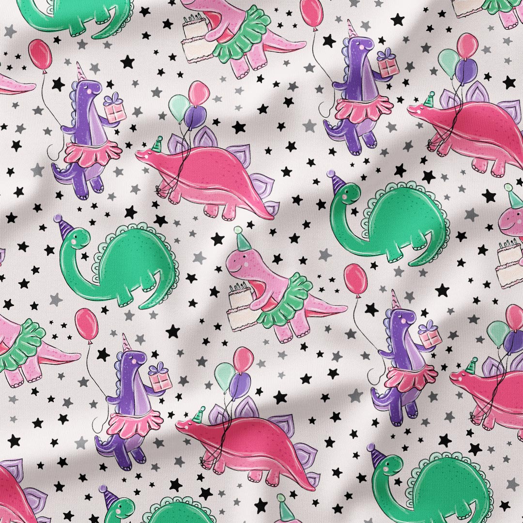 Birthday Dinos Fabric