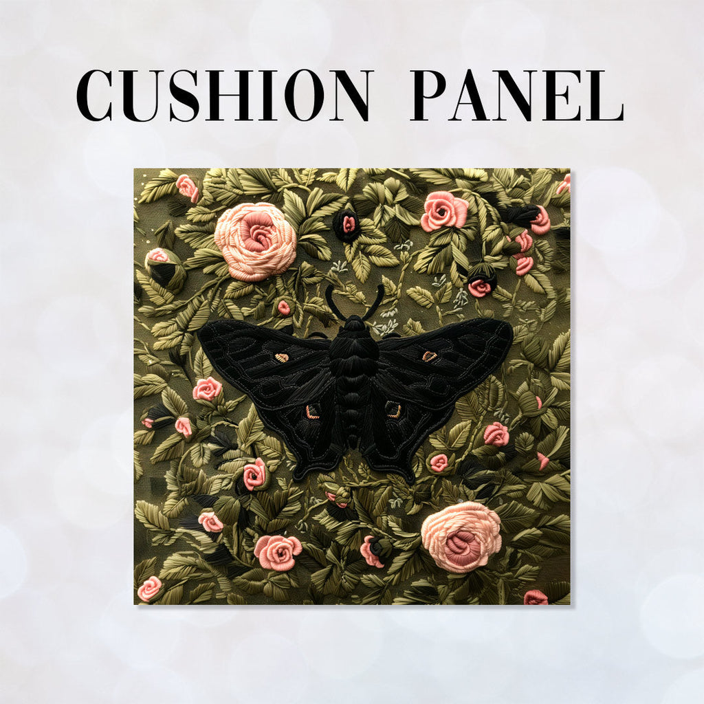 CUSHION Panel Black Moth CP-195