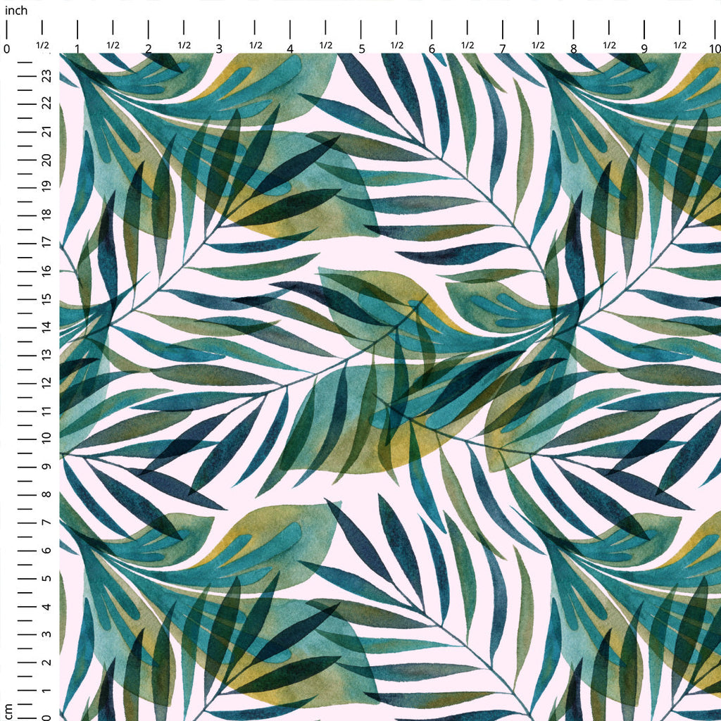 Black Panther Tropical Leaves Coord Fabric