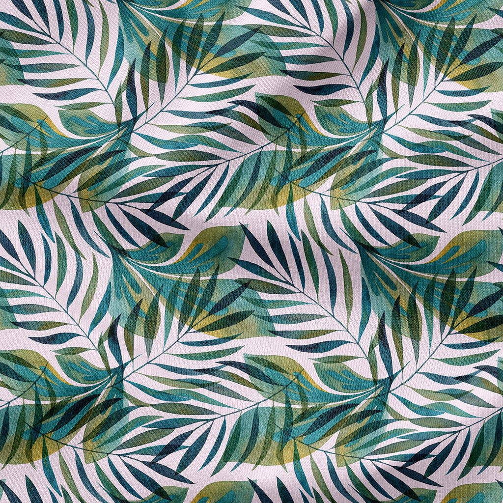 Black Panther Tropical Leaves Coord Fabric