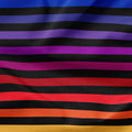 Black Rainbow Stripes Fabric