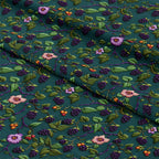 Blackberry Vine Green Fabric