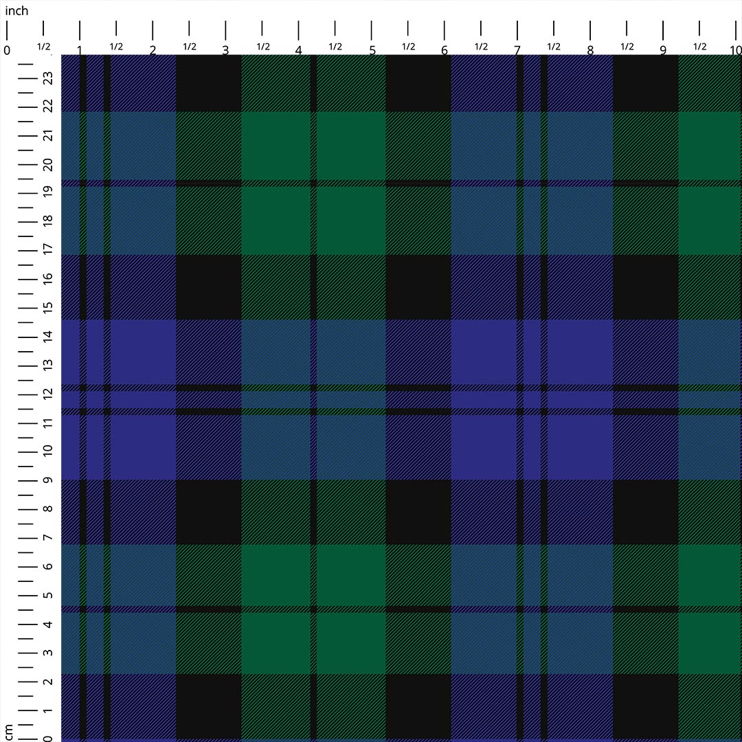 Blackwatch  Modern Tartan Fabric 1443