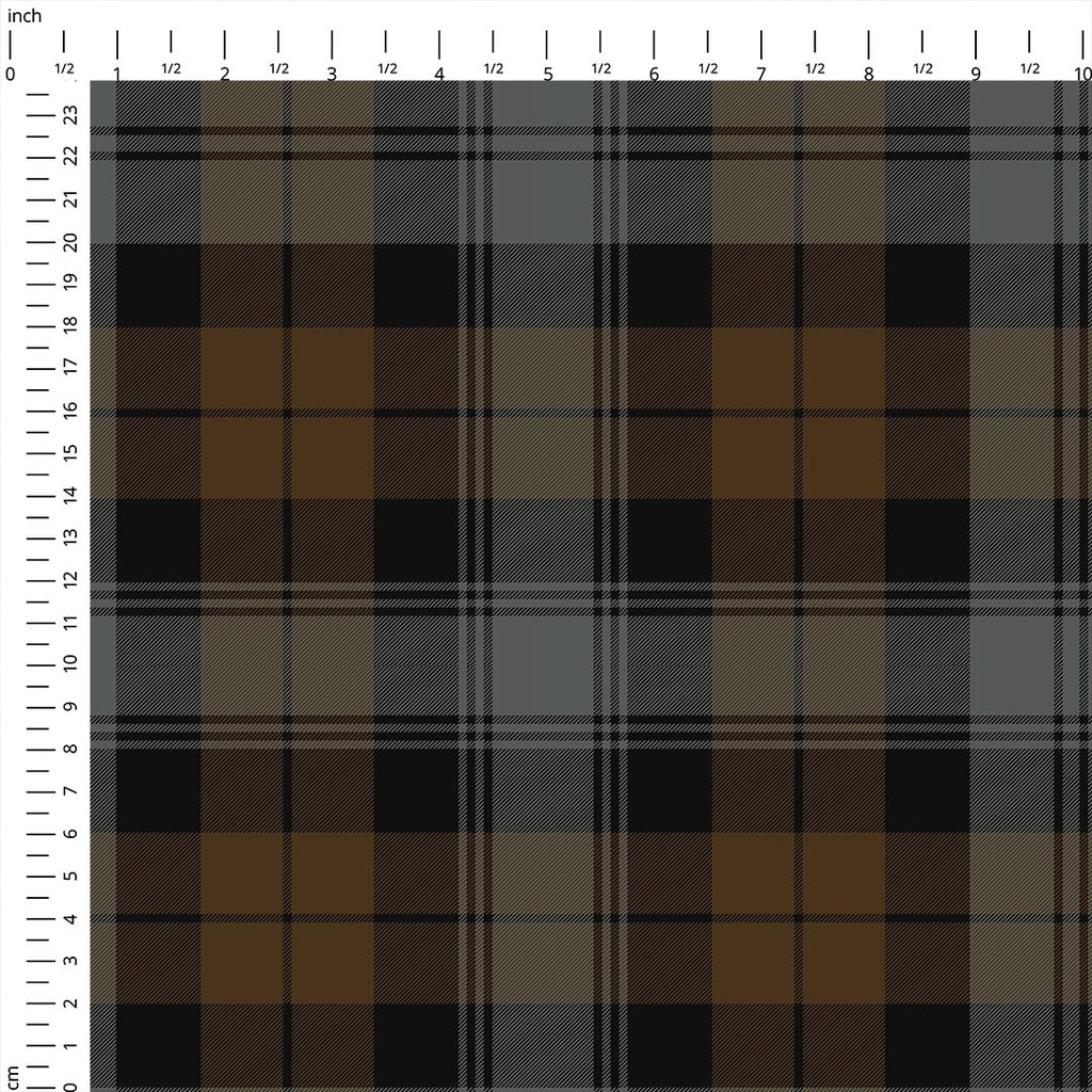 Blackwatch Weathered Tartan Fabric 1446