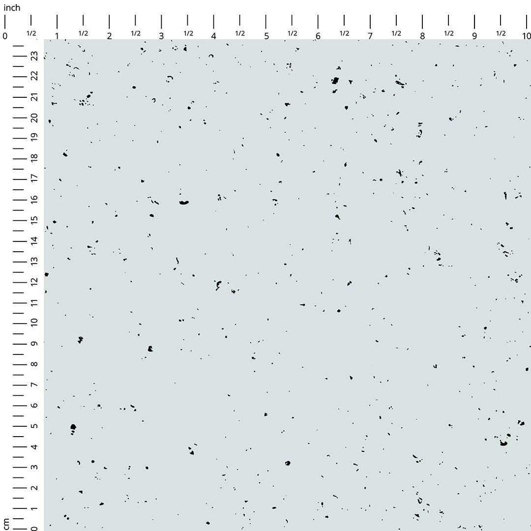 Dots On Blue Fabric
