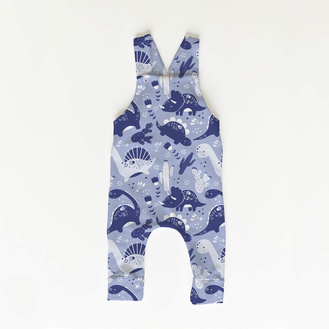Blue Dinos Fabric