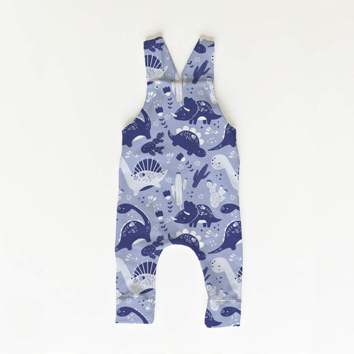 Blue Dinos Fabric