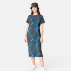 Blue Lightning Fabric